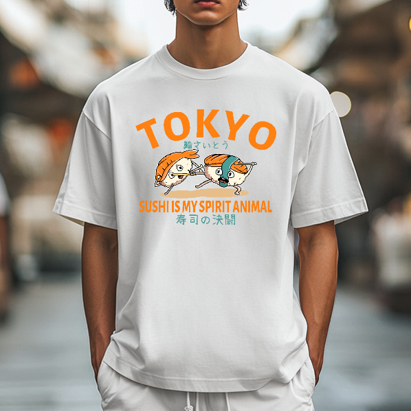 Sushi Is My Spirit Animal Japanese Style Classic Tee