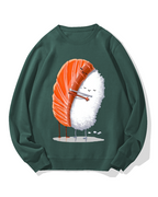 Sushi Hug Cotton Sweatshirt