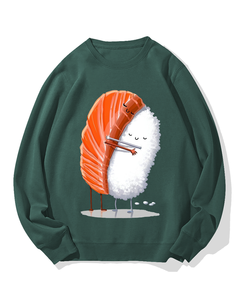 Sushi Hug Cotton Sweatshirt