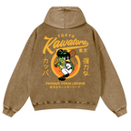 Tokyo Kawatora Vintage Washed Cotton Back Art Hoodie