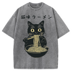 Kitten Ramen Vintage Washed T-shirt