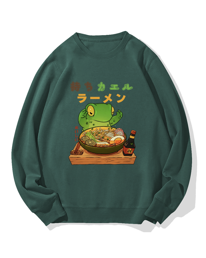 Frog Ramen Cotton Sweatshirt