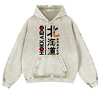 Hokkaido Vintage Washed Thick Cotton Hoodie