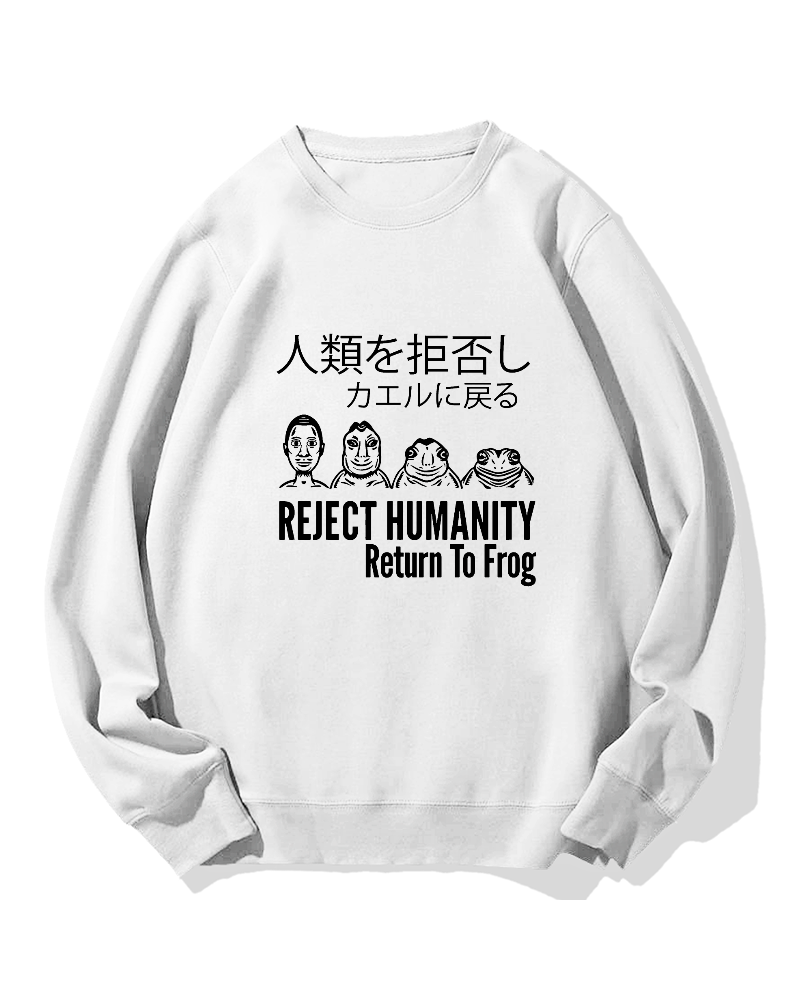 Reject Humanity Return To Frog Cotton Sweatshirt