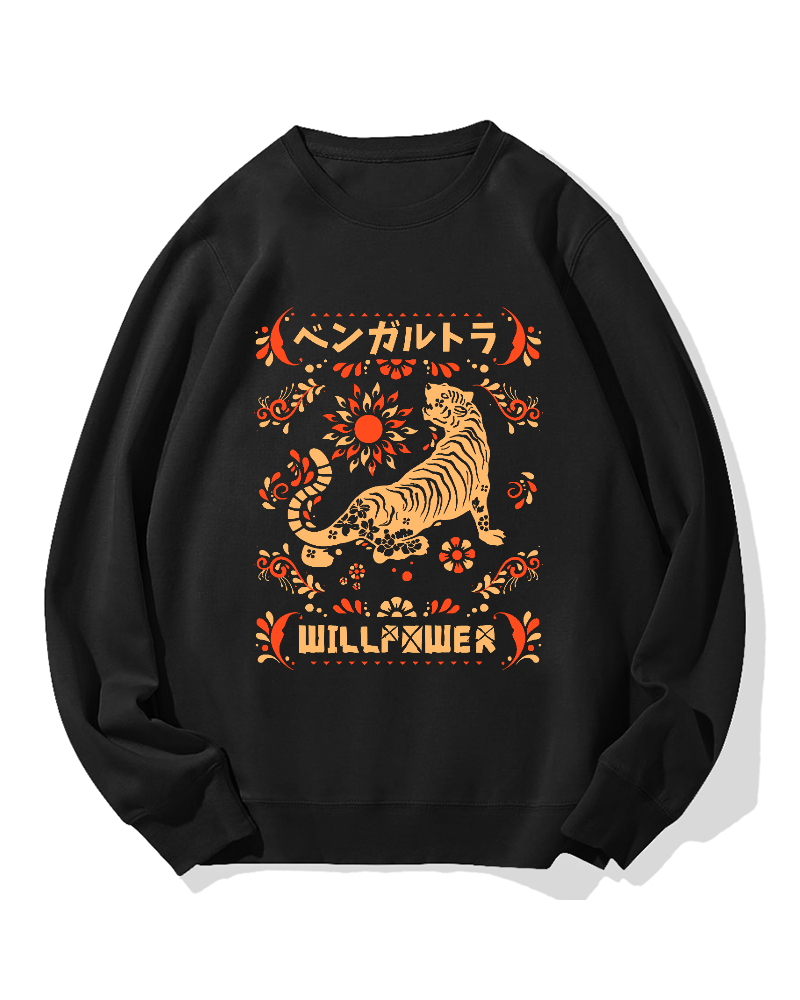Bengal Tiger Cotton Sweatshirt