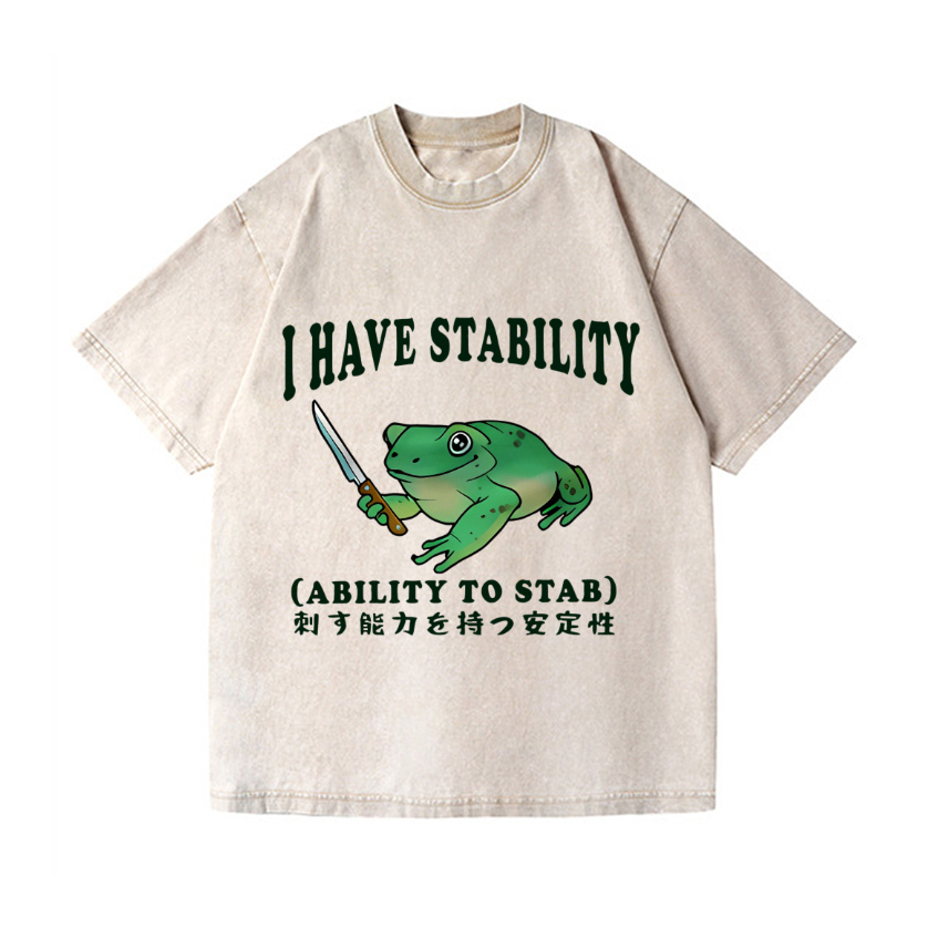 Frog Vintage Wash Japanese Design T-Shirt