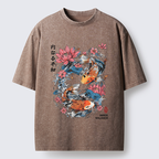 Unisex Koi Serenity Washed T-Shirt