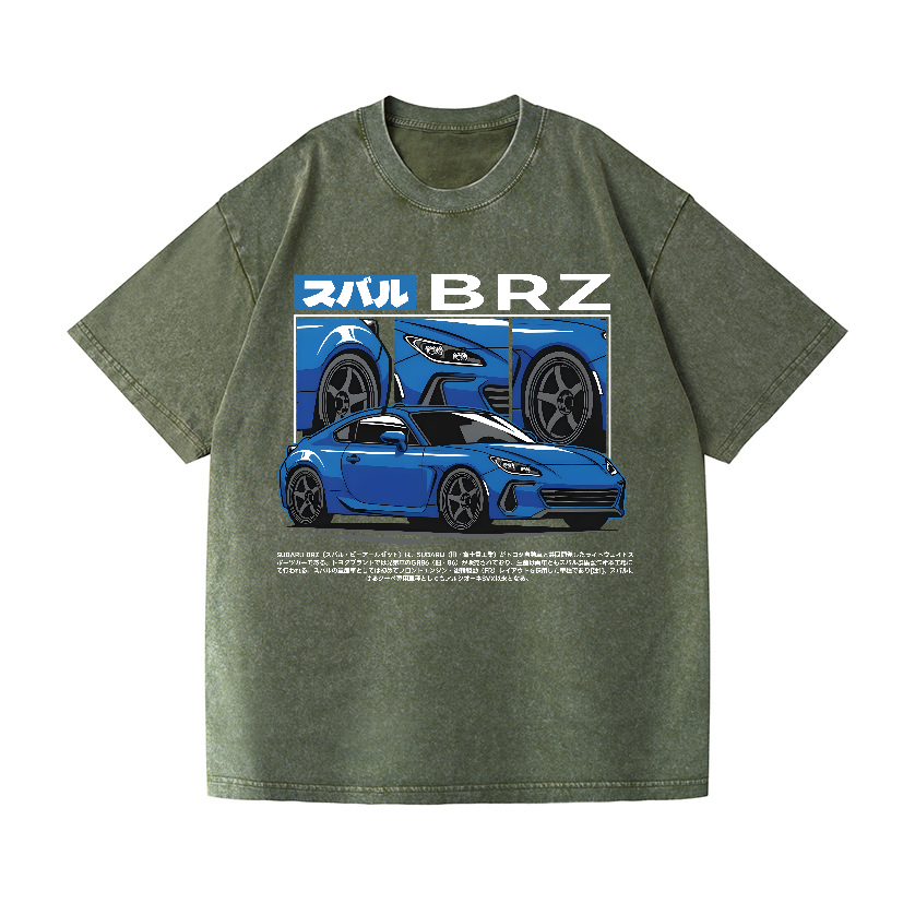 Subaru Vintage Wash Japanese Design T-Shirt