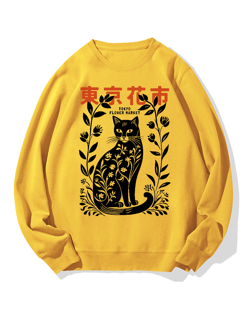 Tokyo Flower Market Cotton Sweatshirt