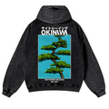 Okinawa Vintage Washed Cotton Back Art Hoodie