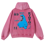 Kyoto Vintage Washed Cotton Back Art Hoodie