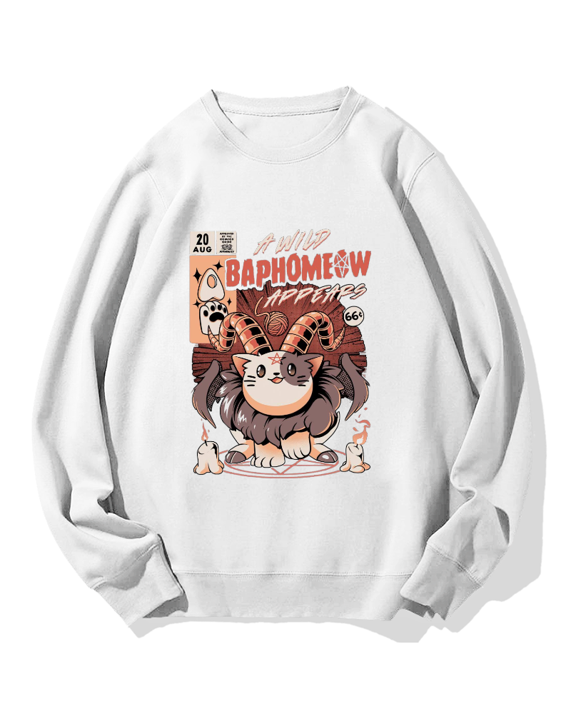 Baphomeow Cotton Sweatshirt