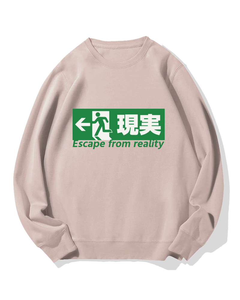 Escape From Reality Cotton Sweatshirt