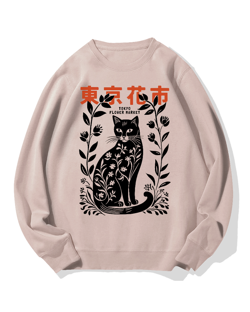 Tokyo Flower Market Cotton Sweatshirt