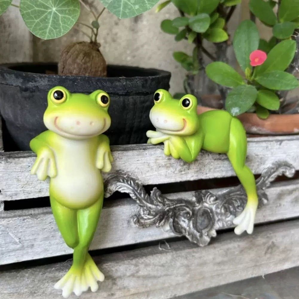 Frog Flower Pot Hanging Decoration Ornament