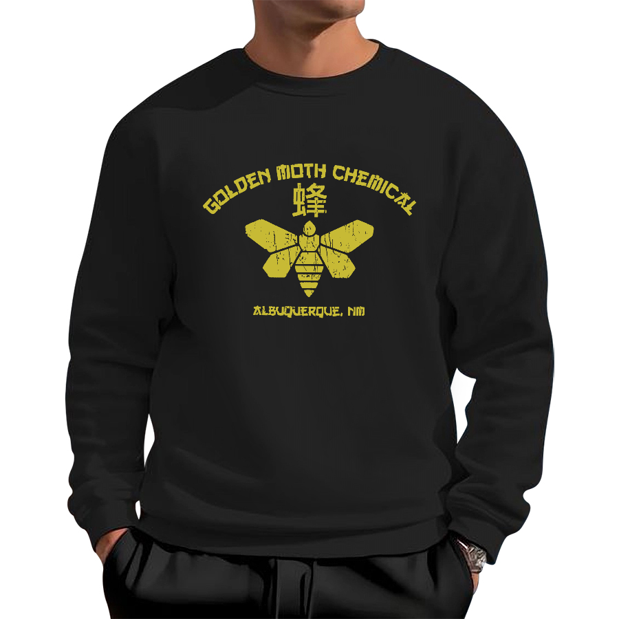 Golden Moth Chemical Cotton Pullover Sweatshirt
