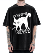 Attract Cats Vintage Washed T-shirt