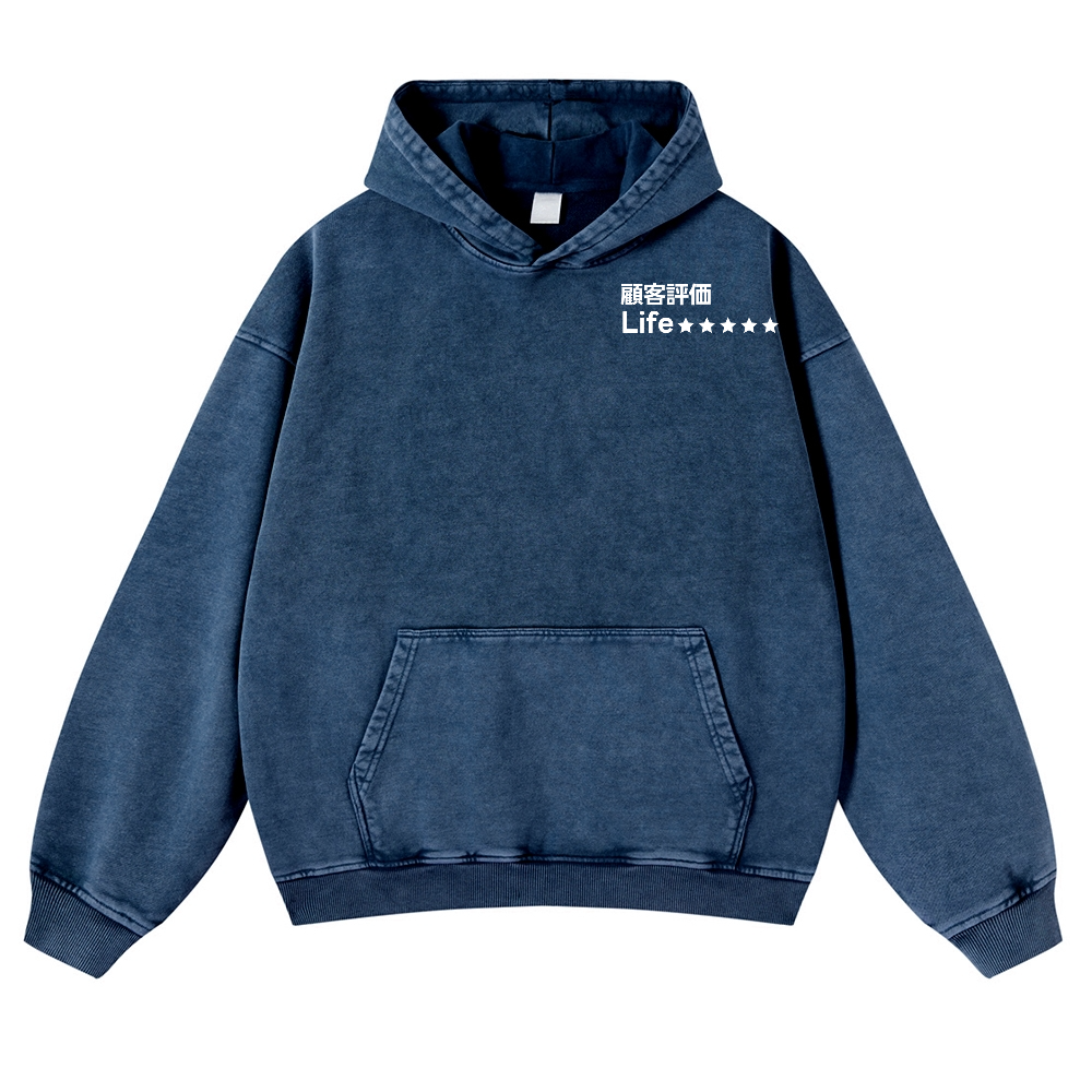 Life Vintage Washed Cotton Back Art Hoodie