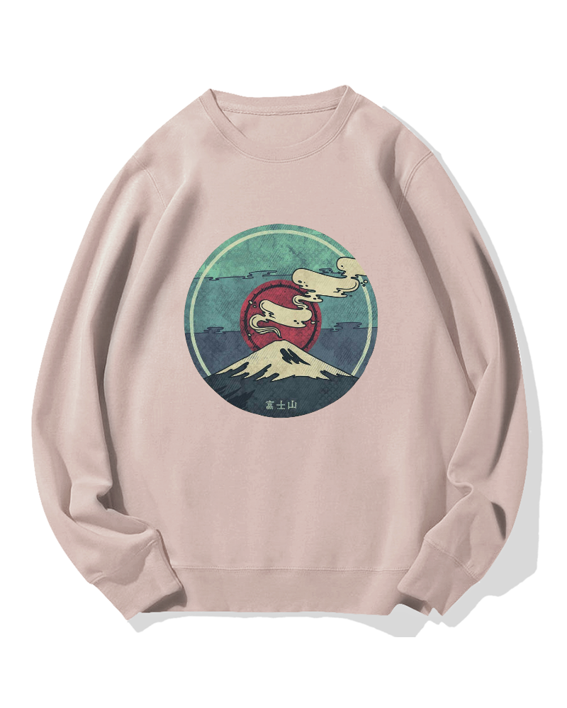 Fuji Mountain Cotton Sweatshirt