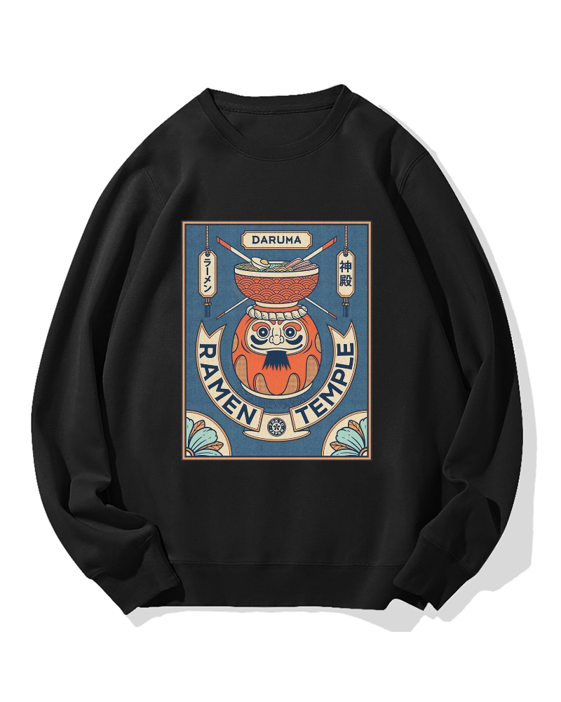 Ramen Temple Cotton Sweatshirt