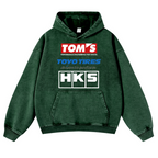 Tom's Toyo Tires HKS Vintage Washed Thick Cotton Hoodie