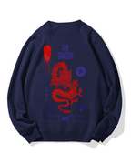 Japanese Dragon Cotton Sweatshirt