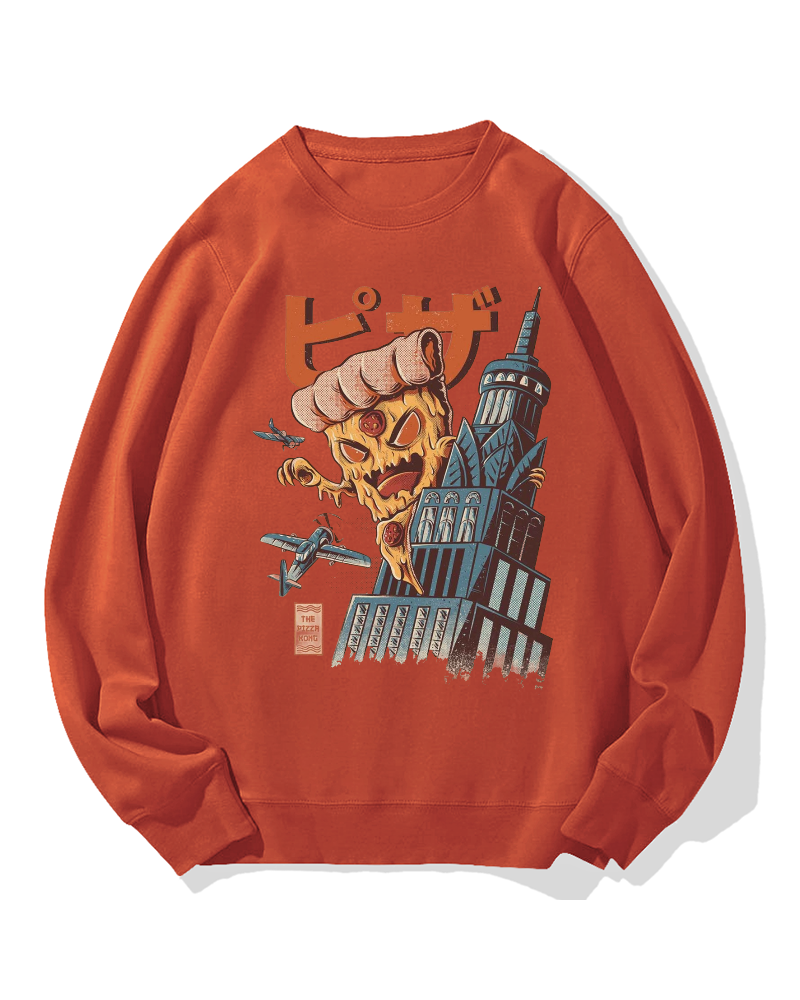 Pizza Monster Cotton Sweatshirt