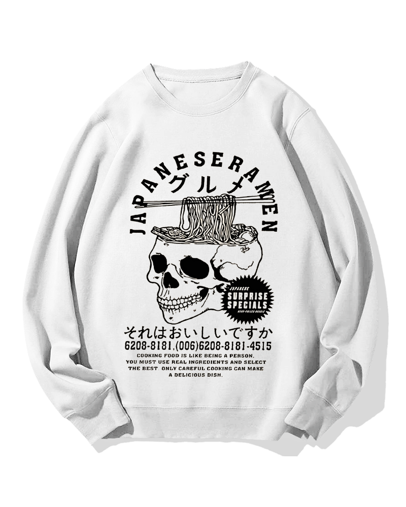 Japanese Ramen Gourmet Cotton Sweatshirt