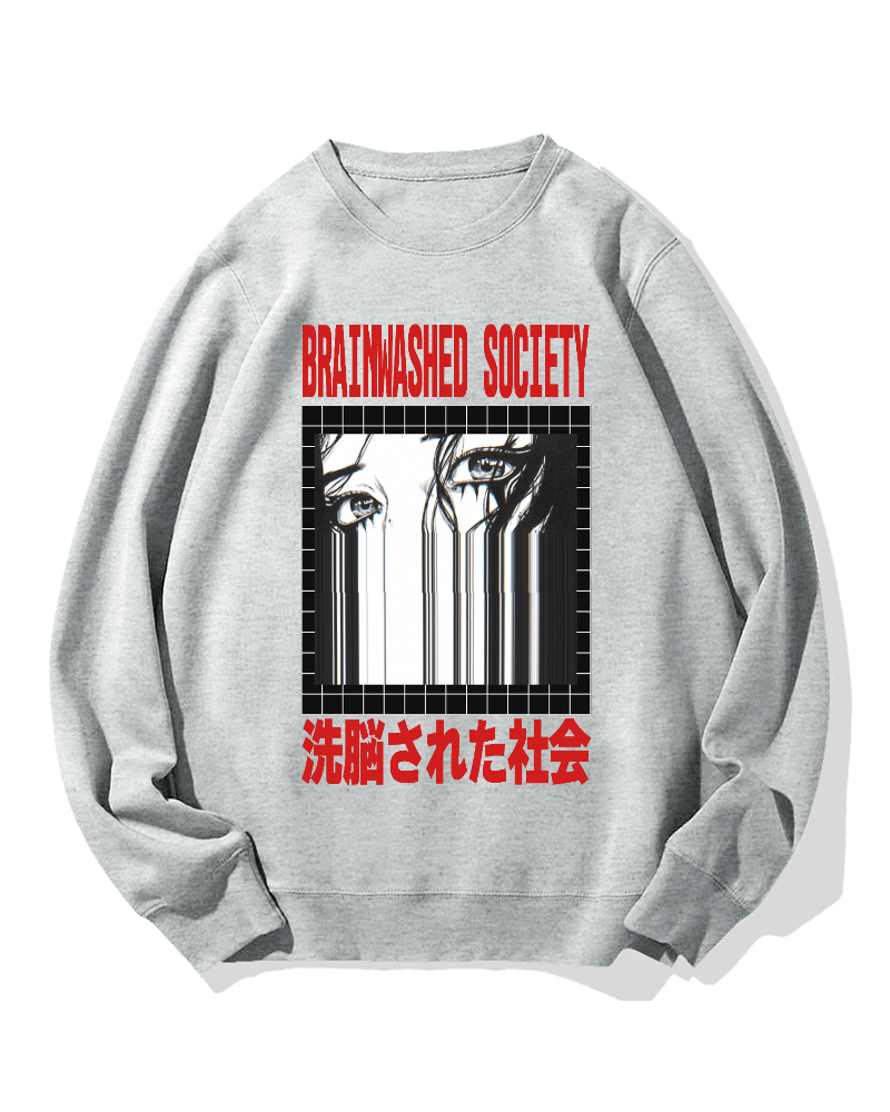 Brainwashed Society Cotton Sweatshirt