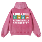 Sarcams Vintage Washed Cotton Back Art Hoodie