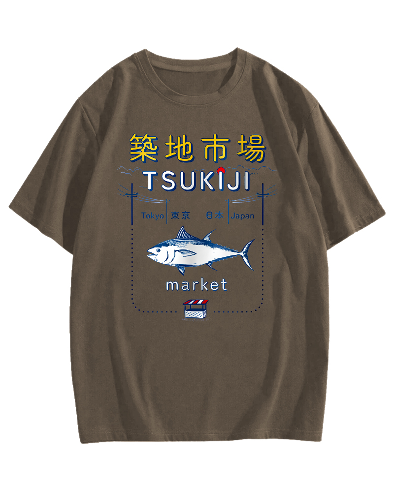 Tuna at the Tsukiji Market in Japan T-shirt