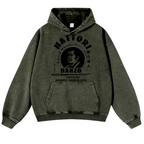 Okinawa Hattori Hanzo Vintage Washed Thick Cotton Hoodie