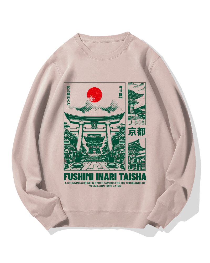 Osaka Fushimi-Inari Taisha Cotton Sweatshirt