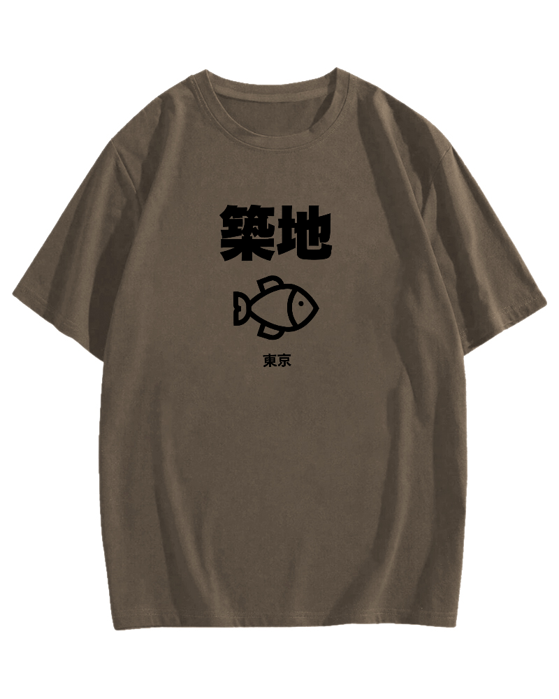 Tokyo Tsukiji Cotton casual T-shirt