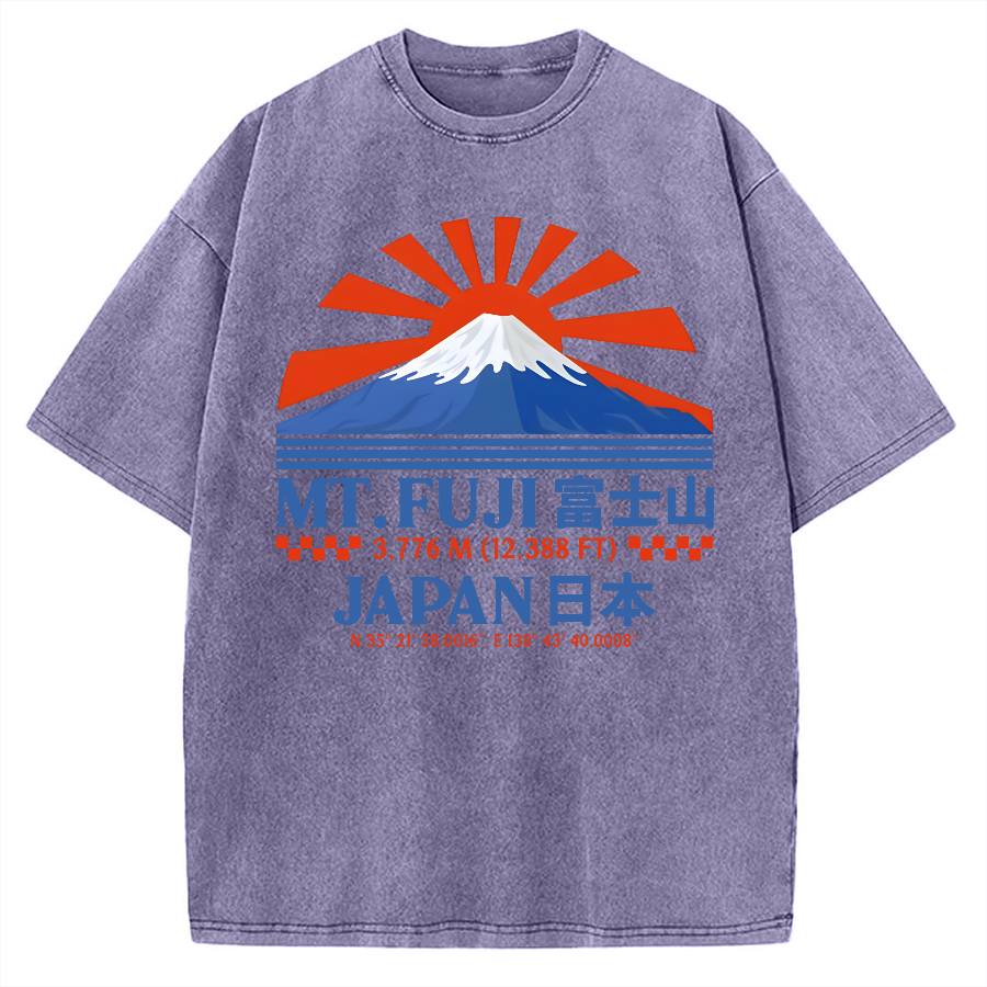 Vintage Japan Mount Fuji Vintage Washed T-shirt