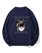 Mothman Eating Soup Cotton Sweatshirt