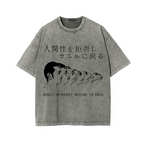 Reject Humanity Return To Frog Vintage Wash Japanese Design T-Shirt