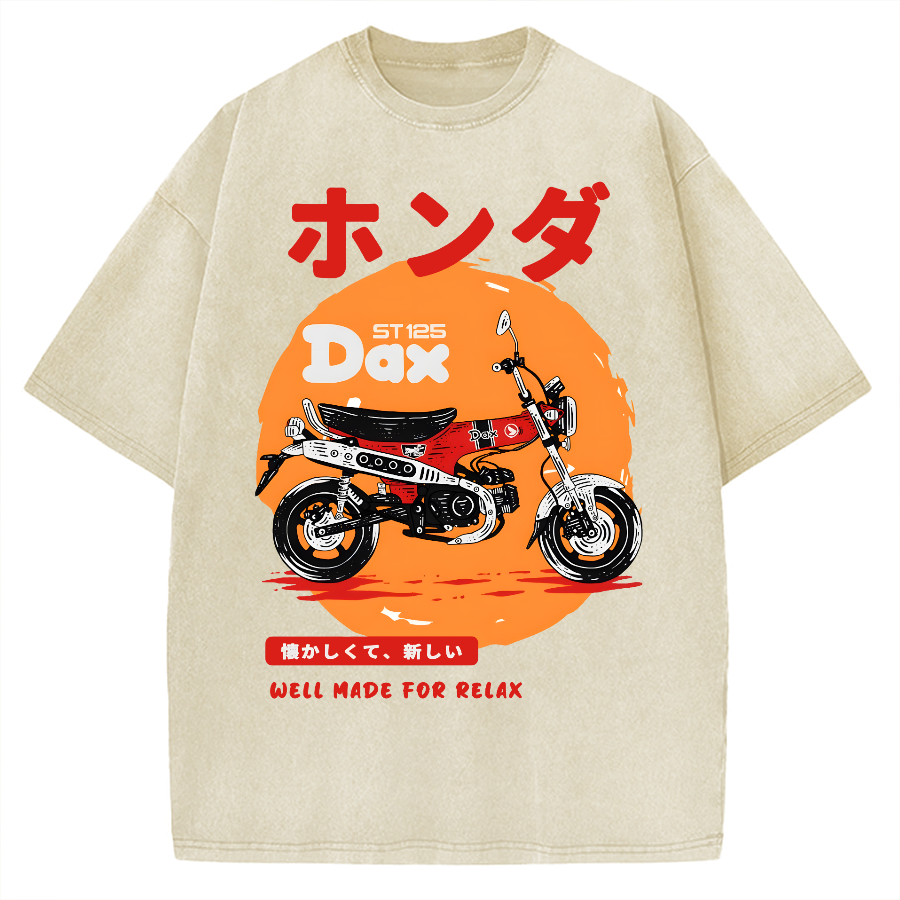 Dax-Japanese Design Vintage Washed T-shirt