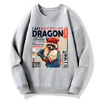 I am a dragon, and this trash can is my golden raccoon Cotton Pullover Sweatshirt