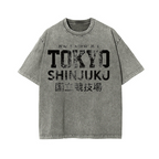 TOKYO SHINJUKU Vintage Wash Japanese Design T-Shirt