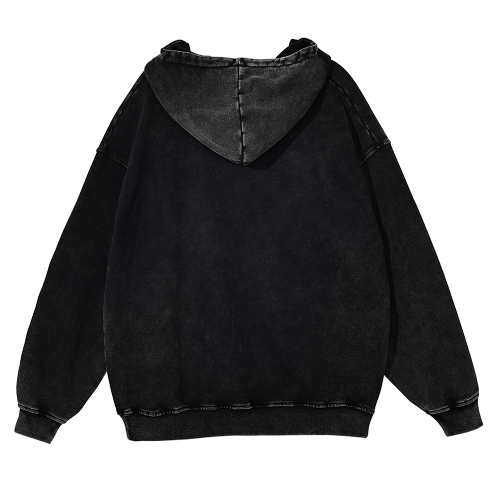 Okinawa Hattori Hanzo Vintage Washed Thick Cotton Hoodie