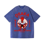 Osaka Drunken Octopus Vintage Wash Japanese Design T-Shirt