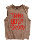 Japan 90s Hiphop Vintage Distressed Washed Tank Top