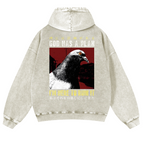 Pigeon Vintage Washed Cotton Back Art Hoodie