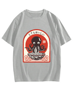 Ramen Lover Octopus Cotton casual T-shirt