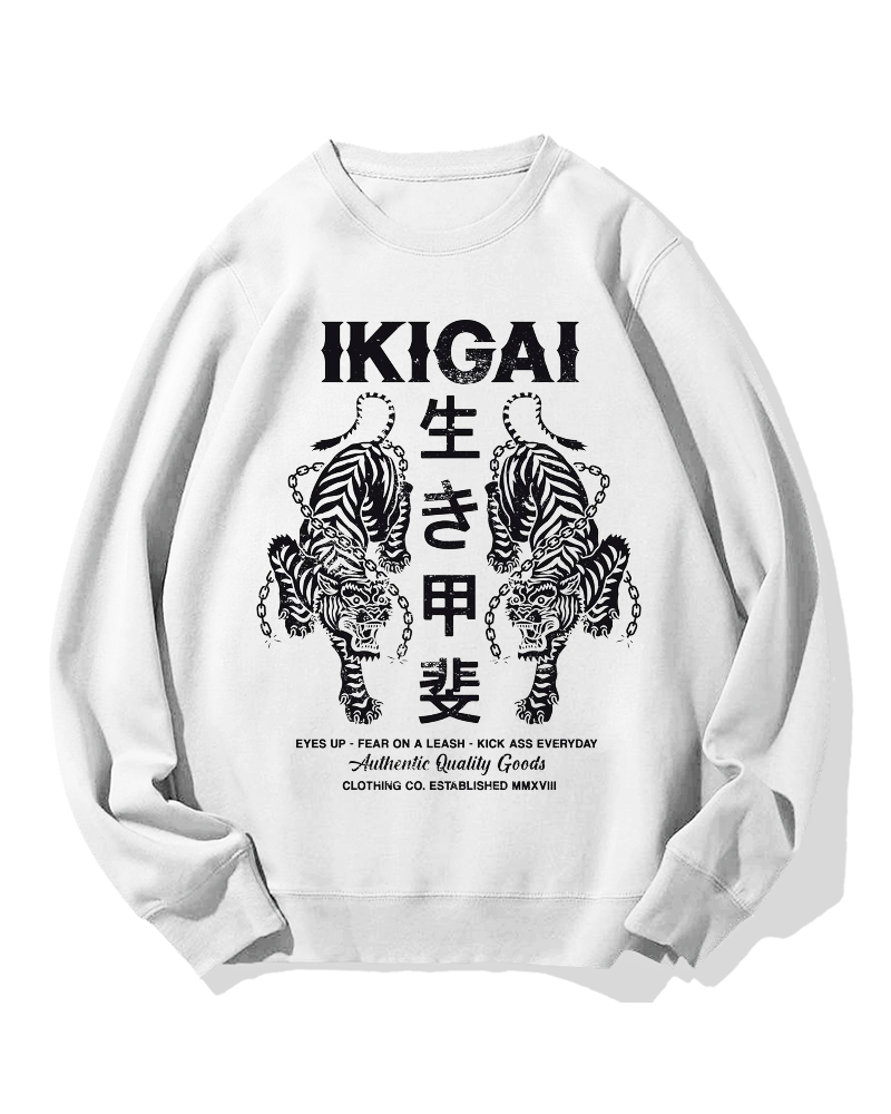 Reason for living Tigers Cotton Sweatshirt