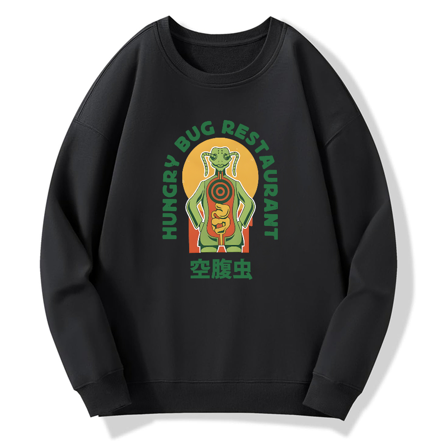 Fasting insect Japanese style Cotton Pullover Sweatshirt