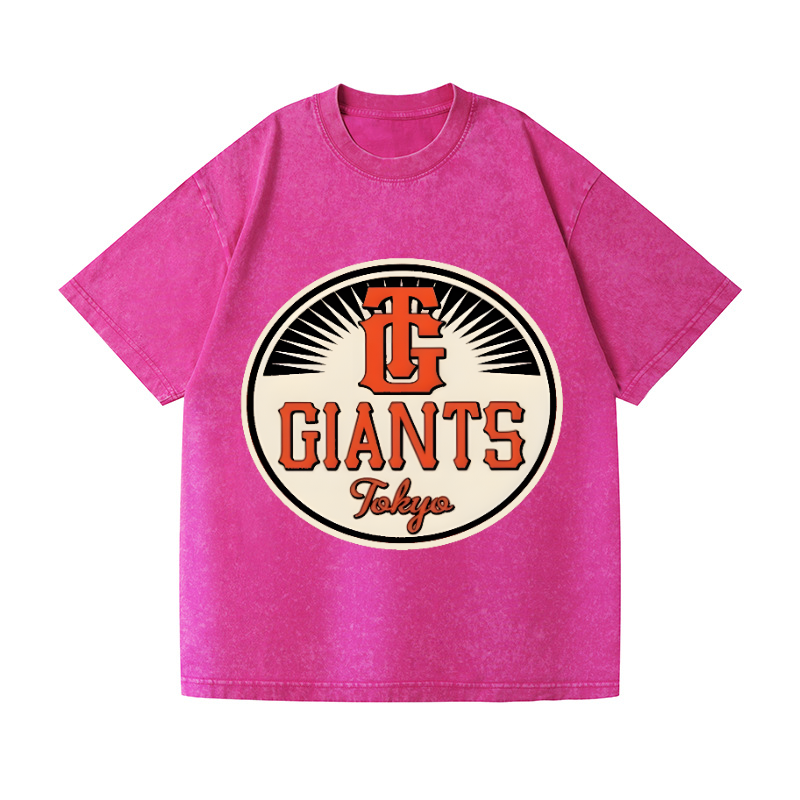 Tokyo Giants Baseball Vintage Wash Japanese Design T-Shirt
