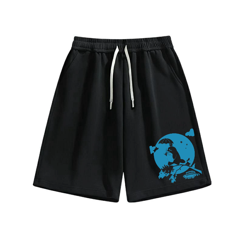 Cat Bus Cotton Casual Shorts