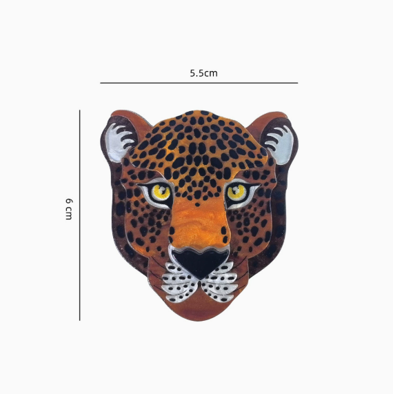 Cartoon Panther Brooch